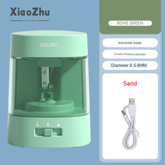XiaoZhubangchu Máy Gọt bút chì hoàn toàn gọt bút chì tự động bút chì mài sinh viên trường học cơ bản bút chì mài pin USB sử dụng kép