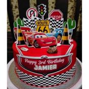 Cars Theme Cake Topper