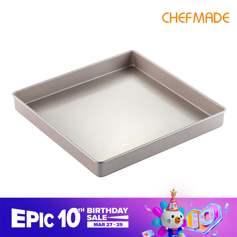 CHEFMADE 11 Inch Non-stick Square Cake Roll Baking Pan Cake Mold Baking Mould WK9076