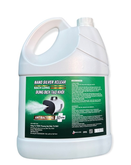 Dung dịch tạo khói diệt khử khuẩn nano silver xclear 5 lít
