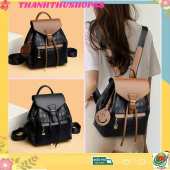 Balo thời trang nữ nhỏ gọn balo đi chơi đi học mặt cười dễ thương Thanhthushop68 107