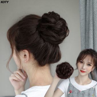 Tóc giả búi rối ,búi tóc giả xoăn cao cấp dễ dàng sử dụng