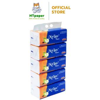 💥Lốc 5 Gói Giấy Ăn Rút Khăn Giấy Rút Lụa Mylan Quả Táo Cao Cấp Siêu Dai và Mềm Mịn (400 tờ/gói)