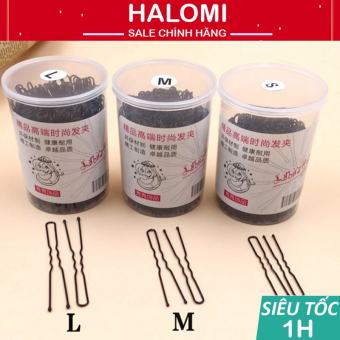 Kẹp gim chữ U 3 size 150g giá sỉ chuyên dùng làm tóc makeup Halomi