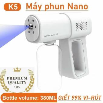 Súng Xịt Khử Khuẩn cầm tay Nano K5, Tích Hợp 6 đèn UV diệt 99% vi khuẩn Máy Phun Khử Khuẩn Xịt Diệt Virus Chống Vi Khuẩn(Na Quynh Store SG)