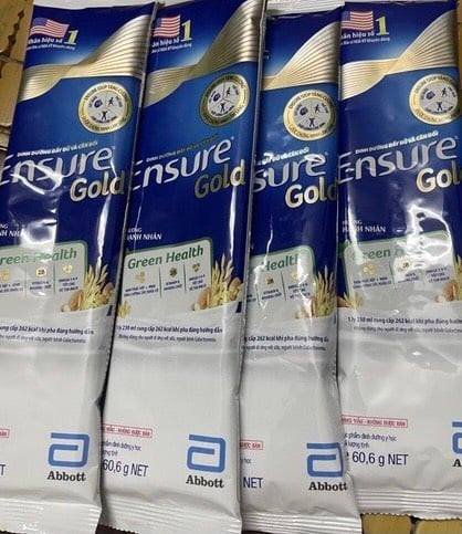 10gói Ensure hương hạnh nhân gói 60,6g
