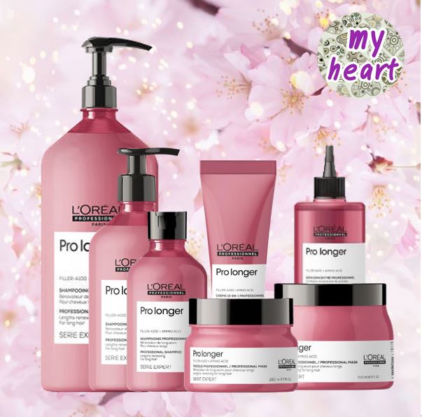 Loreal Pro Longer Shampoo/Mask/Cream/Concentrate แชมพู มาส์ค อาหารผม สำหรับผมแห้งเสียพรุน ผมเสียขั้นรุนแรง ผ่านการฟอกผม ทำเคมีบ่อย ราคา 553 บาท*ส่งฟรี