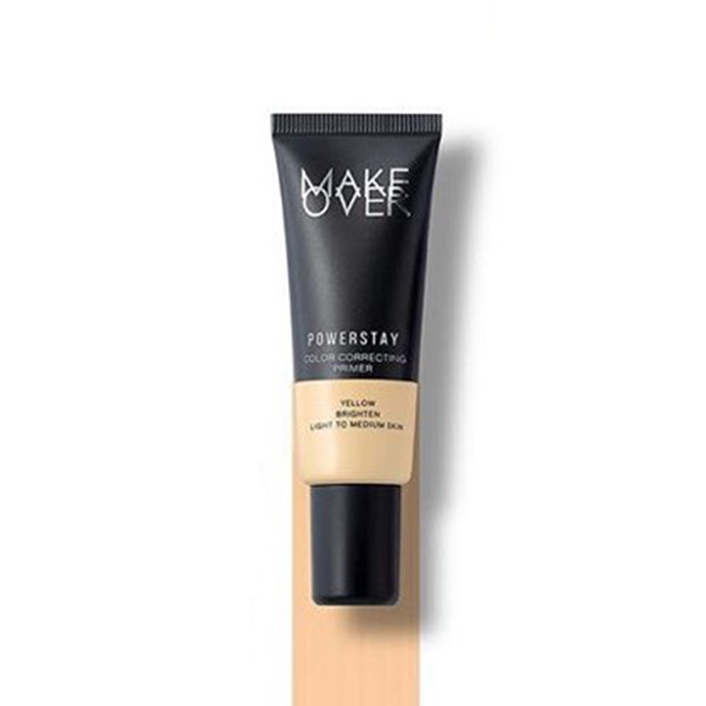 Makeover Make Over Powerstay Color Correcting Primer / Base Makeup Make Over Tersedia 4 warna (Green, Lilac, Peach, Yellow) 25 ml