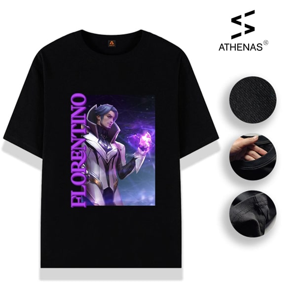 Áo thun florentino tinh hệ oversize form rộng unisex athenas
