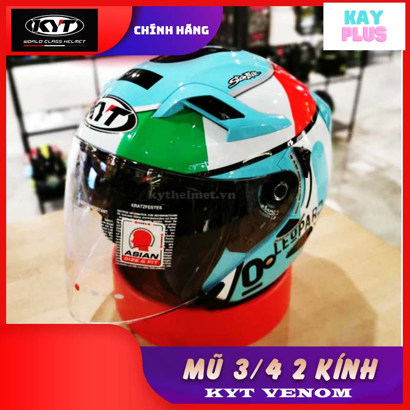 Mũ, nón bảo hiểm 3/4 KYT Venom
