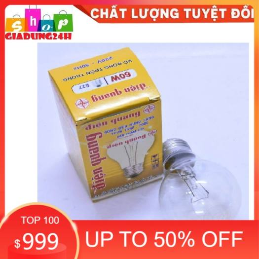Bóng Đèn Sợi Đốt, Bóng Dây Tóc 25W,40W, 60W Điện Quang