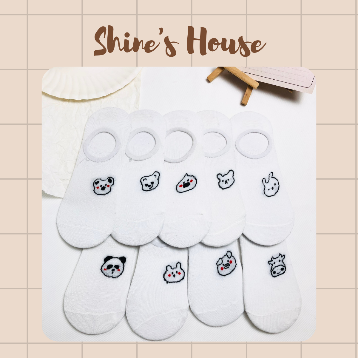 Vớ lười hình thú dễ thương 9 mẫu