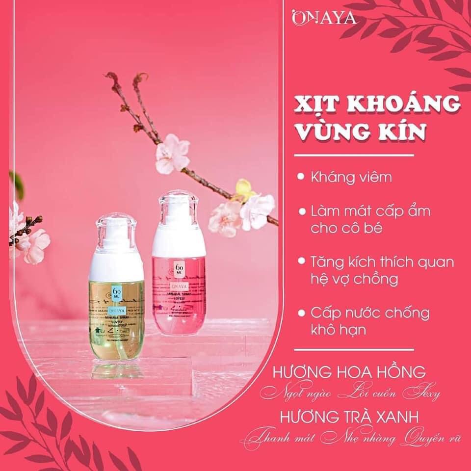 Xịt khoáng vùng kín onaya 60ml