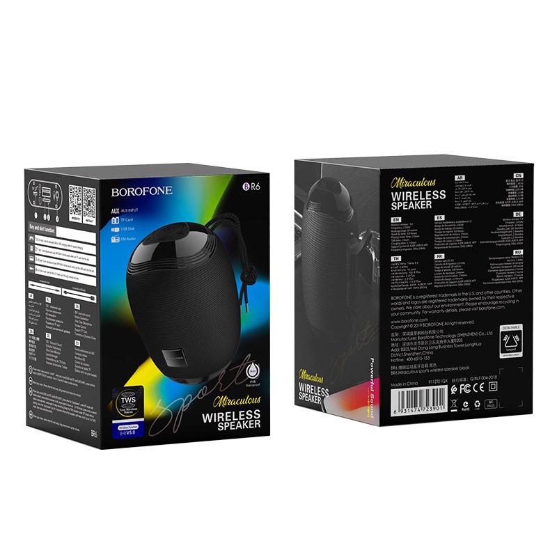 Loa bluetooth cầm tay chính hãng Borofone Br6