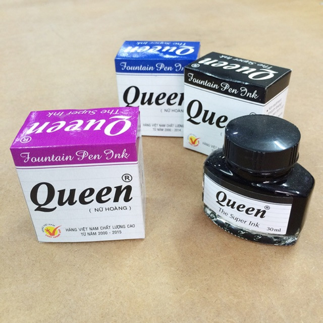 Mực Queen bơm bút máy - Mực Bút Máy Queen Chính Hãng