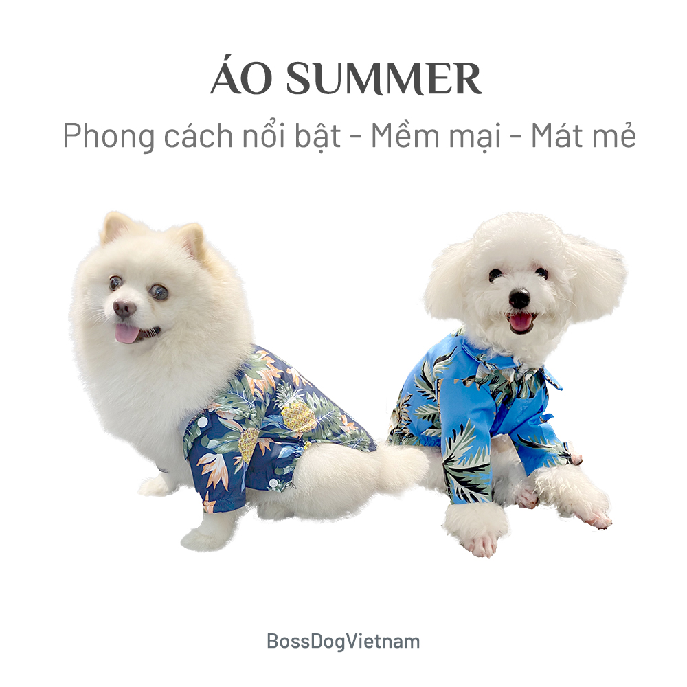 Áo thời trang chó cưng - Summer Shirt - Mềm mịn, mát mẻ | BossDog