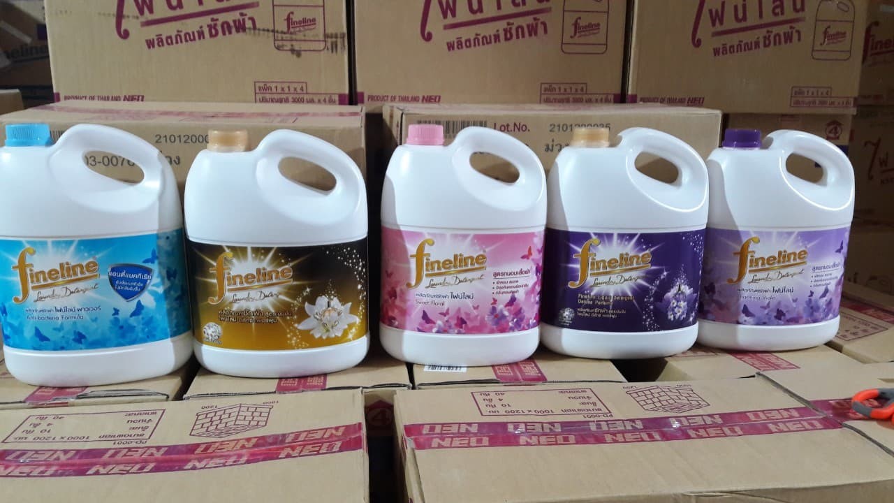 Nước giặt fineline thái lan 3000ml - team nhãn nhập khẩu