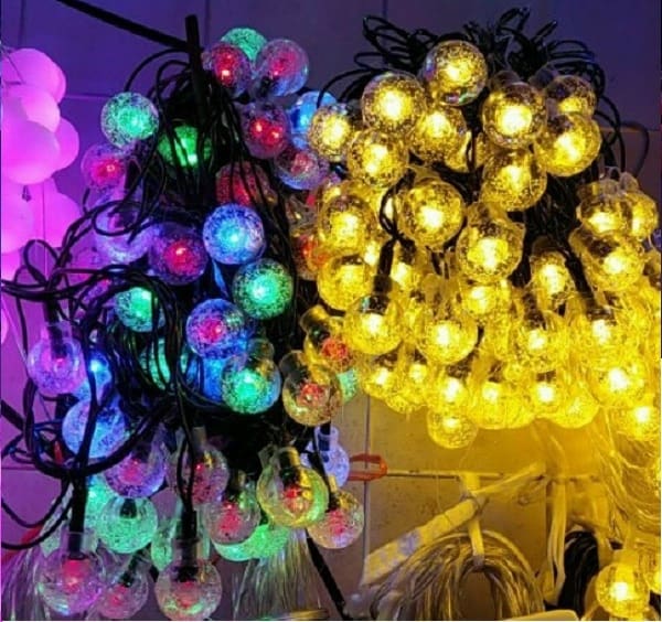 Dây đèn trang trí led cherry ball bi bọt 10m 80 bóng