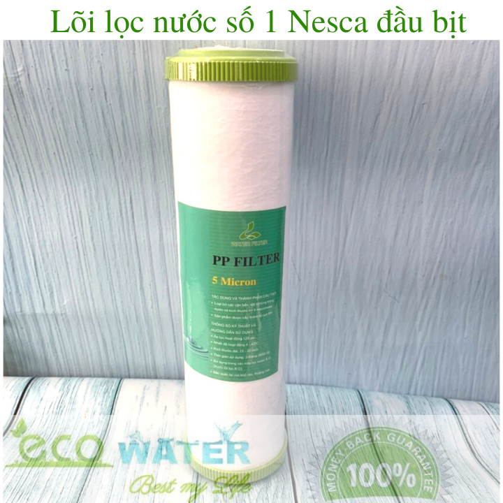 Lõi lọc nước số 1 nesca đầu bịt - ecodb001