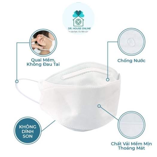 GIÁ SỈ KHẨU TRANG 4D KF94 CÔNG NGHỆ HÀN QUỐC – SET 10 CÁI KHẨU TRANG Y TẾ 4 LỚP KHÁNG KHUẨN KF94 - GIÁ SỈ RẺ HCM – DR. House Online KT123