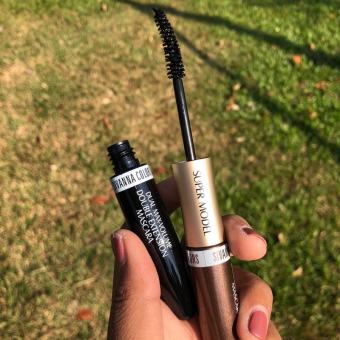 Mascara 2 đầu nâu đen chuốt mi và chuốt lông mày Sivanna HF901