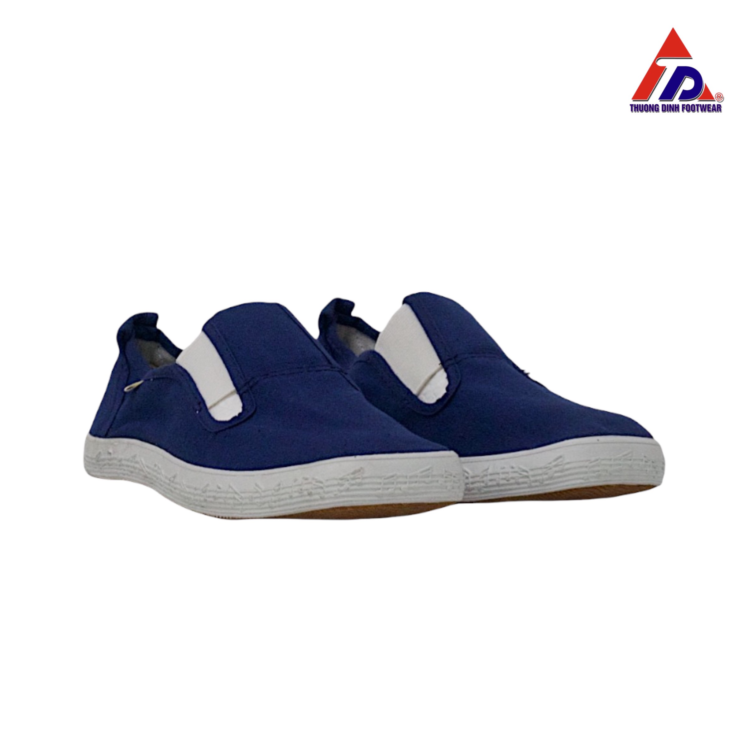 Giày lười màu xanh dành cho nữ Giày Thượng Đình Nu03