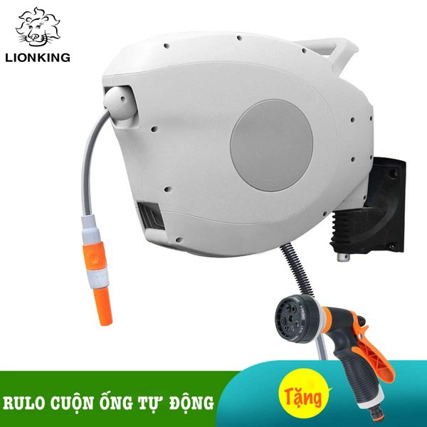 Bộ vòi phun tưới tự động thu cuốn ống nước thông minh cao cấp LionKing HRW