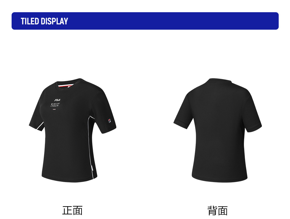 FILA CORE ATHLETICS TENNIS ELECTRONIC SWING Women Short Sleeves T-Shirt (Black) · v2