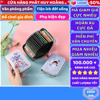 Ví 11 ngăn dễ thương · ví cầm tay thời trang nhiều ngăn, bóp hoạ tiết cute , bóp ví trẻ trung và đáng yêu nhỏ gọn cầm tay , đựng tiền và thẻ tiện lợi dễ dàng sử dụng , bóp họa tiết đáng yêu nhiều ngăn - Phát Huy Hoàng