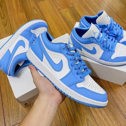 Giày AIR JORDAN 1 Low Xanh Dương, Giày Thể Thao JORDAN 1 Xanh Dương Cổ Thấp Nam Nữ cao cấp