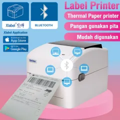 BARCODE PRINTER THERMAL BLUETOOTH XPRINTER XP-420UB SUPPORT 110MM / A6 - CETAK ALAMAT