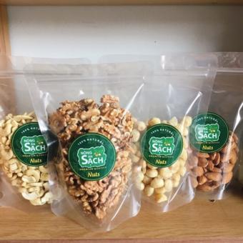 Combo Hạt Tươi Làm Sữa Hạt: Hạnh Nhân, Óc Chó, Nhân Macca, Hạt Điều 800g