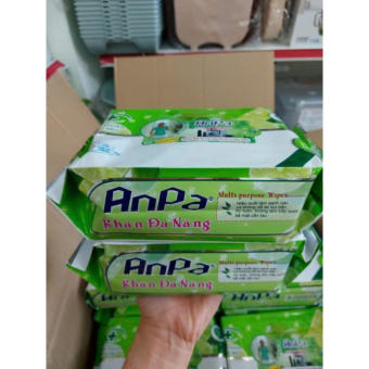 Combo 10 gói khăn ướt đa năng (lau bếp) Anpa 1 gói 50 tờ hương chanh