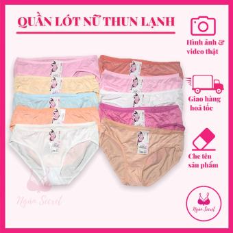 Combo 10 quần lót nữ thun lạnh thoáng mát size lớn đủ màu 60kg đến 80kg