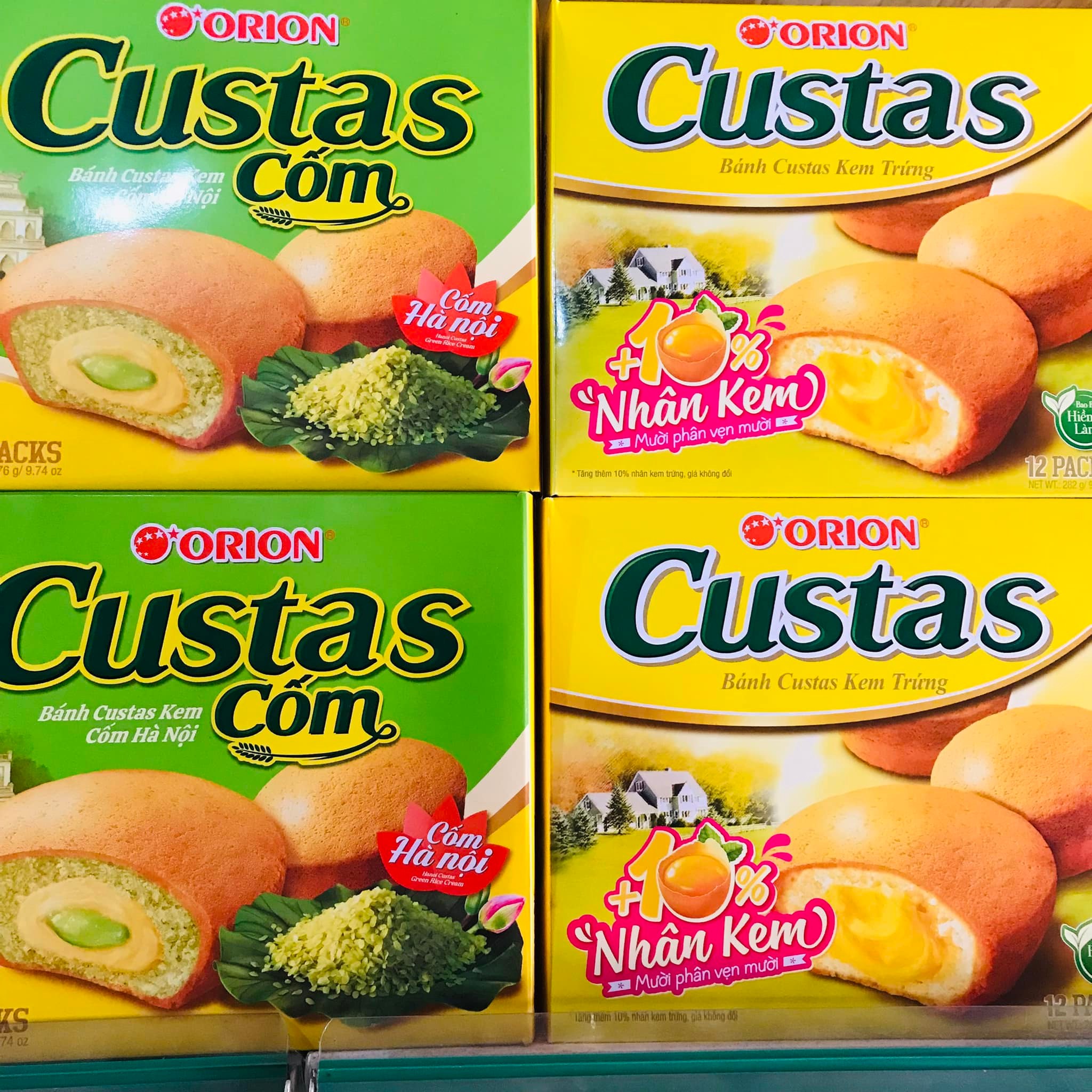 [HN]Bánh kem trứng Custas hộp 282g (12 cái)