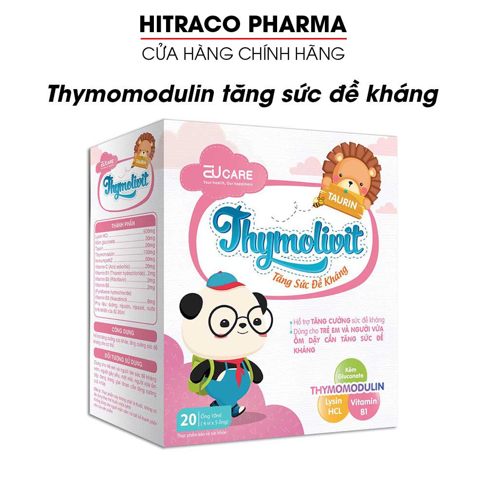 Siro Thymolivit tăng sức đề kháng cho bé, bổ sung thymomodulin