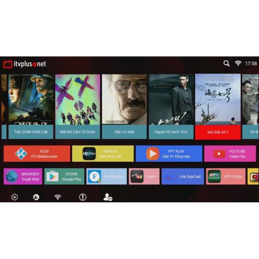 Android TV Box VINABOX X2-2020: Phiên bản mới Android 7.1.2  thiết kế sang trọng  2 râu Anten bắt Wifi khỏe