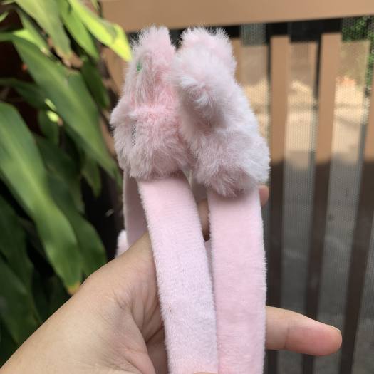 CC34 Cài tóc bờm tóc băng đô nữ 2 con thỏ lông xù gấu  vịt