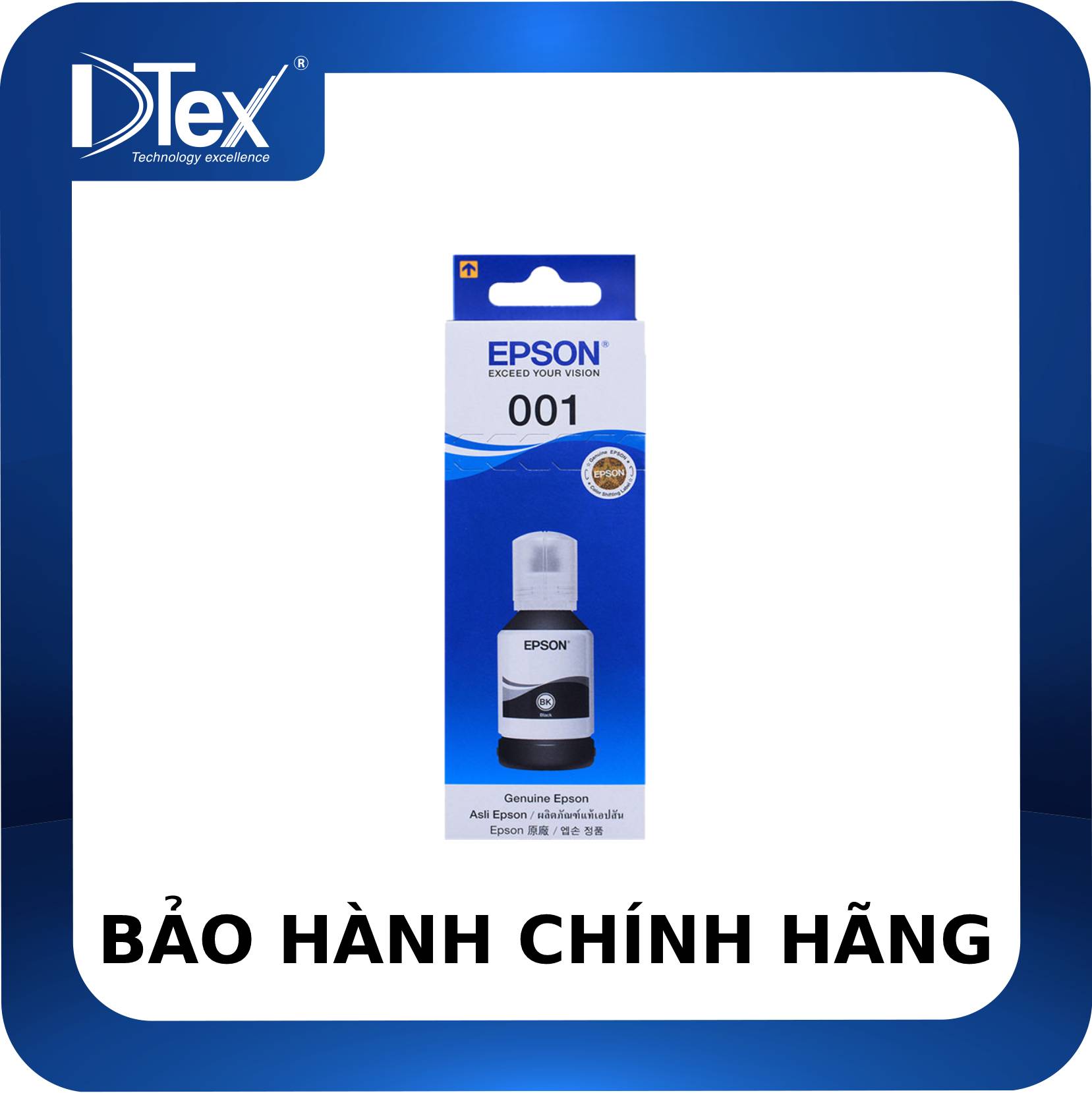 Mực in epson 001 black ink bottle - hàng chính hãng