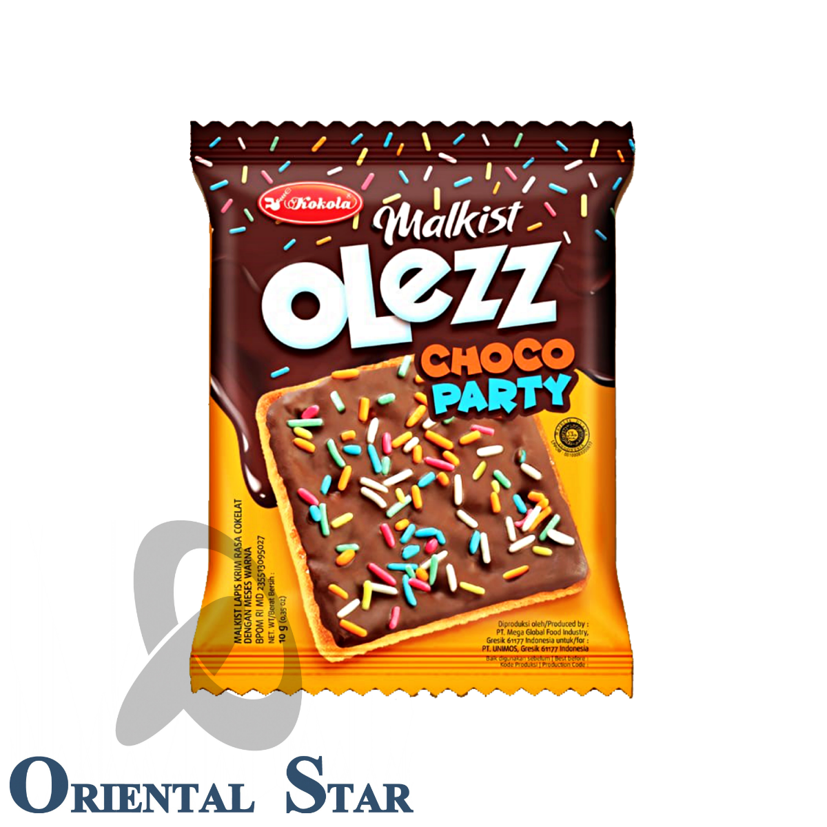 Bánh quy giòn phủ socola Olezz gói 100gr 3 vị mẫu mới Kokola