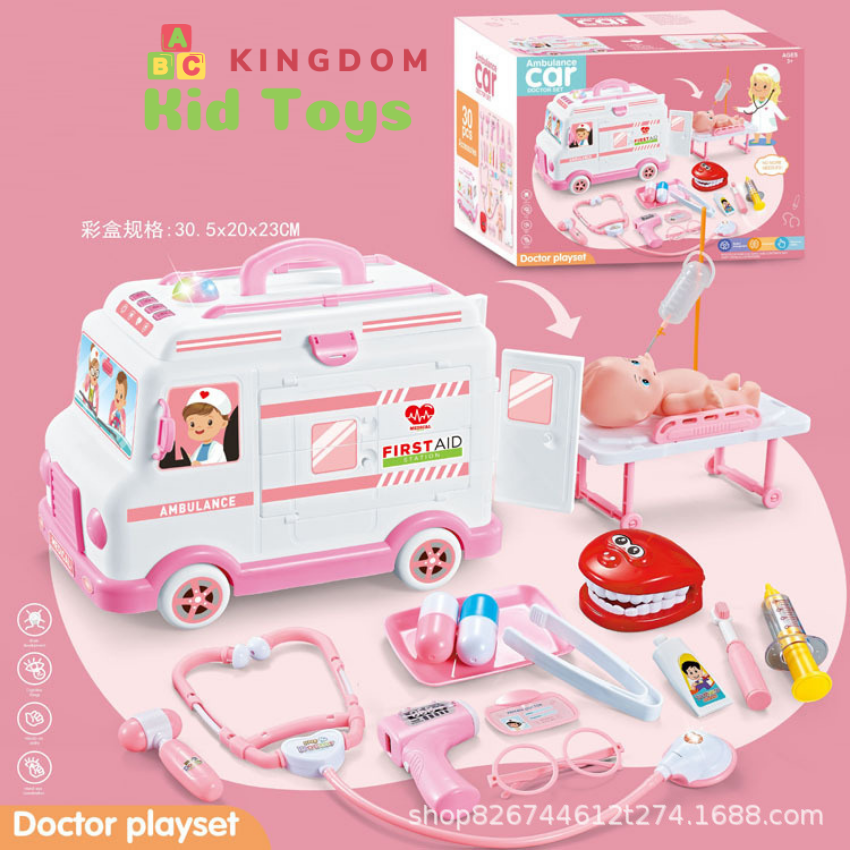 Xe Ô TÔ Đồ Chơi Bác Sĩ, Xe Cứu Thương Đồ Choi Bác Sĩ Cho Bé Cỡ Lớn