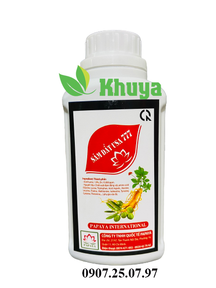 Phân bón vi lượng sâm đất usa 777 loại chai 500ml