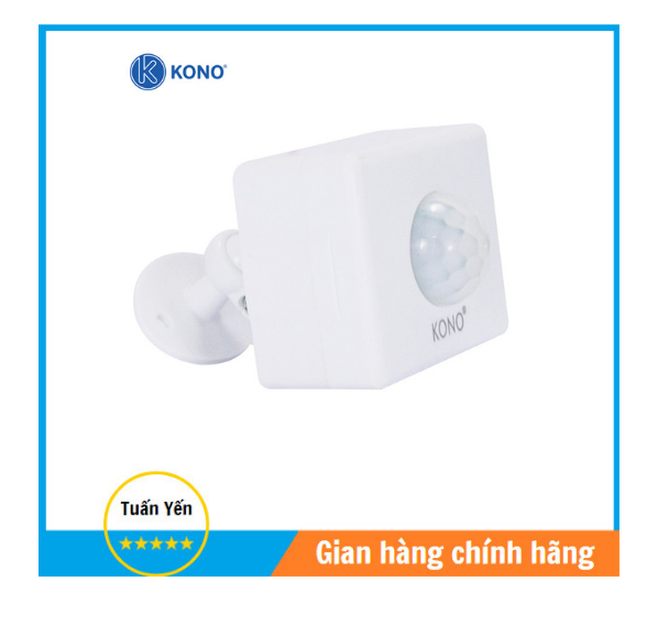 Đuôi cảm ứng bật đèn kono kn-s06, góc cảm ứng 360 độ, hàng chính hãng.