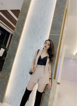 BỘ VEST NỮ ÁO VEST QUẦN ĐÙI CỘC SÉT VEST HÀN QUỐC THỜI TRANG CÁ TÍNH DX04