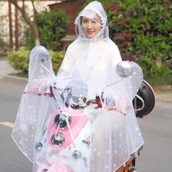 Áo Mưa choàng ,cả bộ Trong Suốt họa tiết hoa tuyết phong cách Hàn Quốc Cao Cấp,Áo mưa trong suốt có kính che mặt thiết kế thời trang cánh dơi 1 đầu