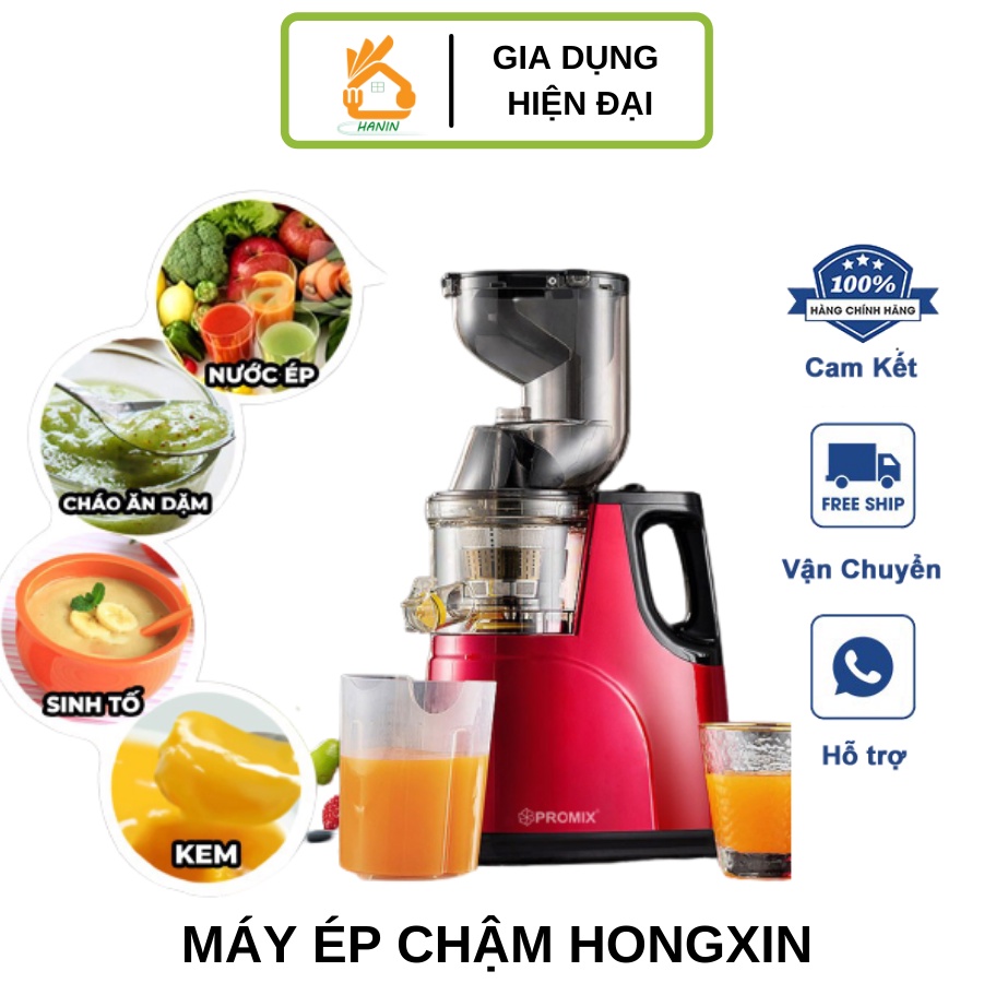 Máy ép chậm hoa quả Hongxin RH-312, ép rau củ hoa quả, máy ép chậm trái cây - Bảo hành 12 tháng, chính hãng