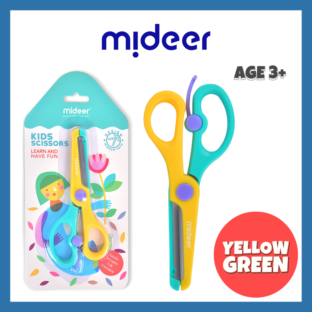 Mideer Round Head Kids Safety Scissors Preschool Training Scissors