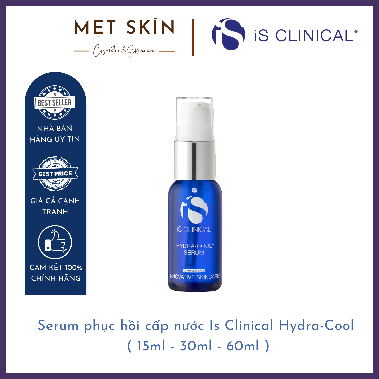 Serum dưỡng ẩm, phục hồi da Hydra-Cool Is Clinical