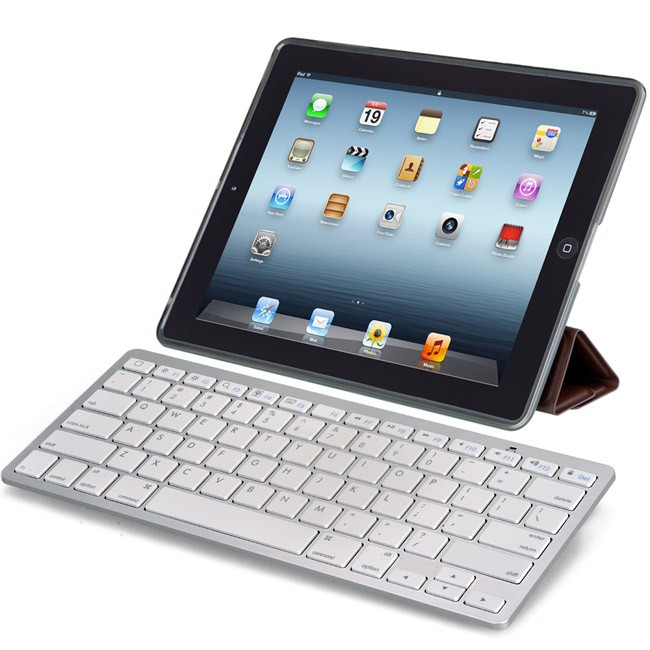 Bàn phím vi tính không dây mini kết nối qua bluetooth dành cho laptop, máy tính bảng, điện thoại