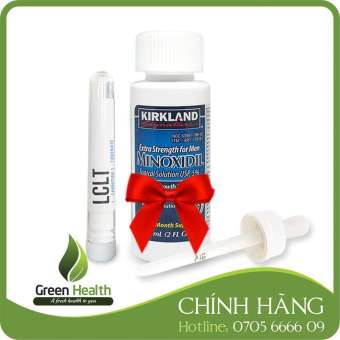 Minoxidil 5% Kirkland hổ trợ mọc râu tóc + LCLT + bơm zin